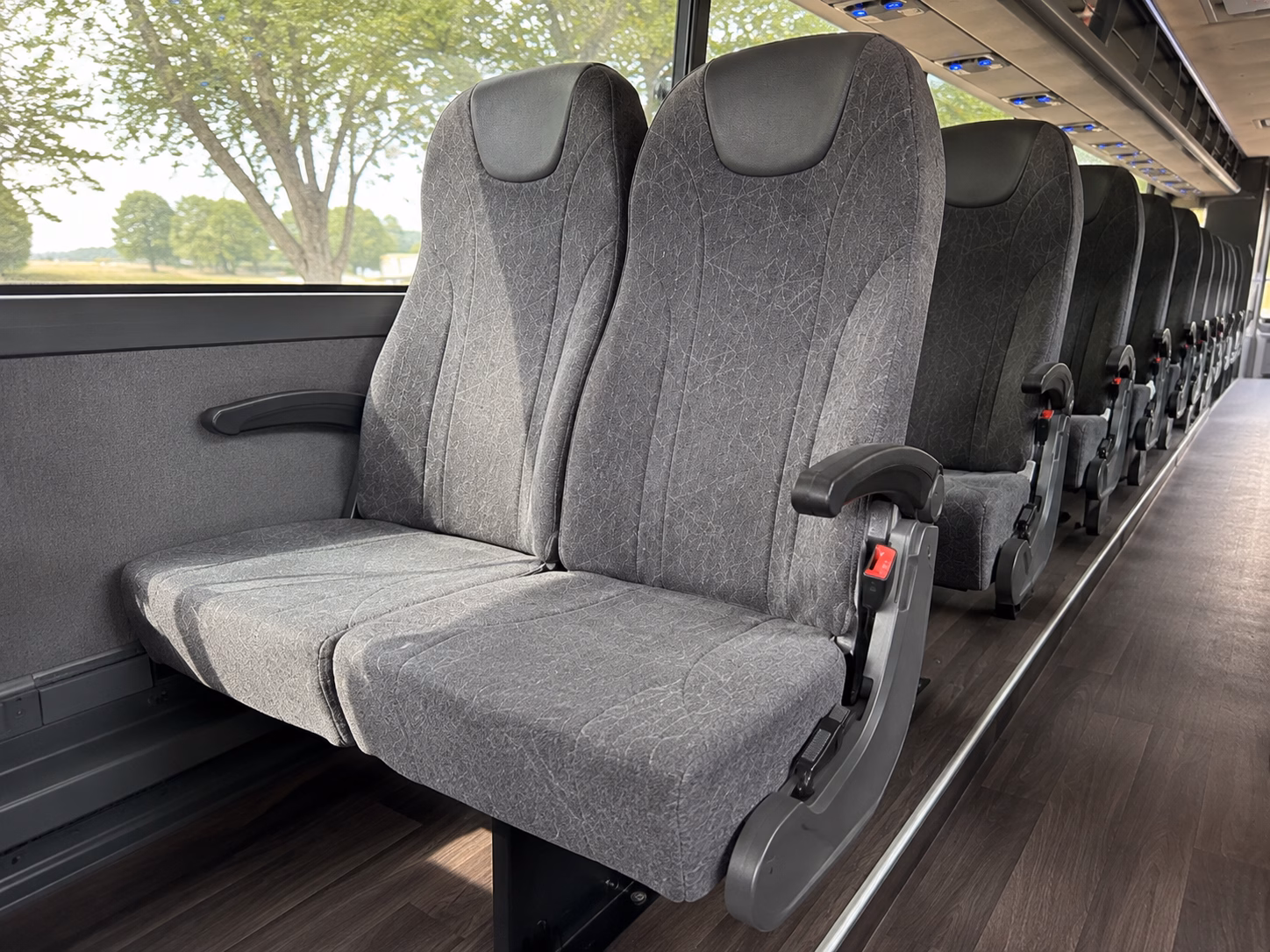 davie charter bus rental inside
